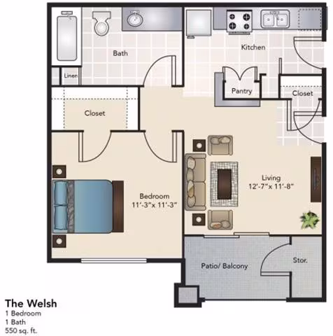 Unit 13106 13105 floor plan